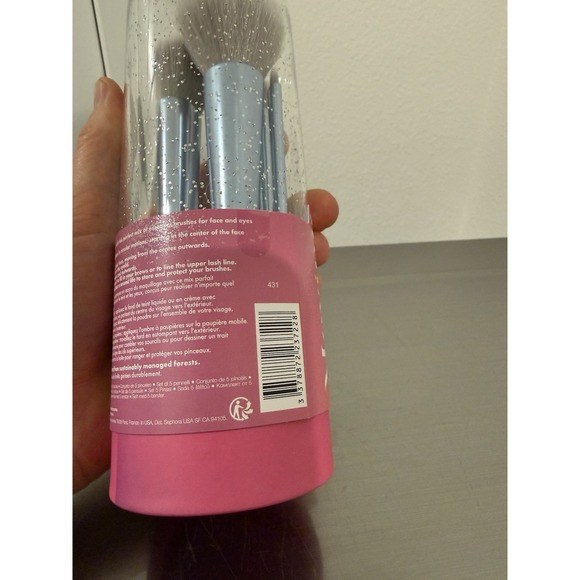 SEPHORA Face & Eye Makeup Brush Gift Set 5 pc Collection  - New - Picture 4 of 4